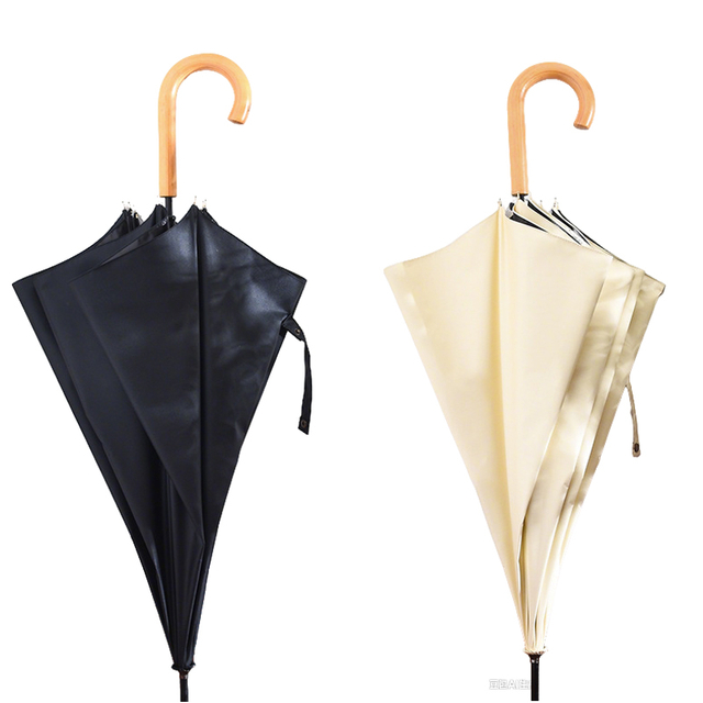 Parapluie &agrave; manche en bois 